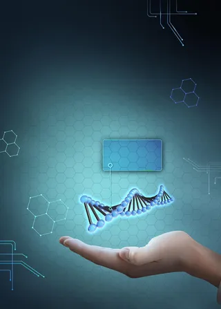 几何图案科技研究平面广告高清