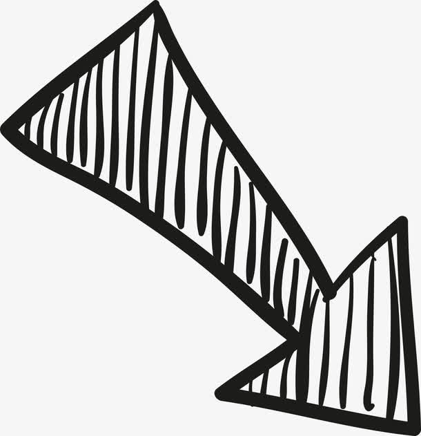 手绘箭头免抠