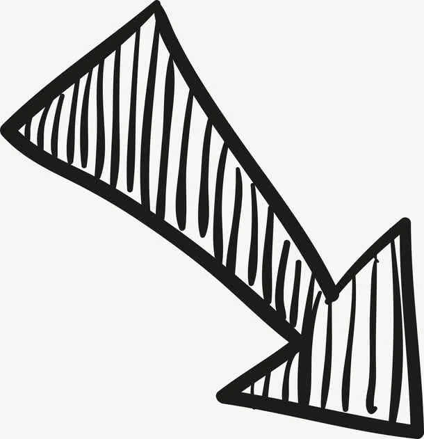 手绘箭头免抠