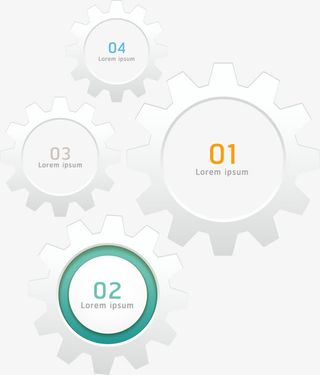 齿轮形产品介绍标签免抠