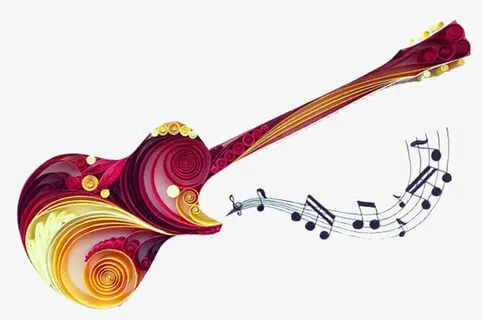 纸艺术吉他免抠