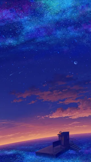 梦幻天空风景H5背景高清