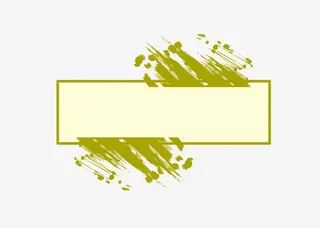 黄色长框标题栏免抠