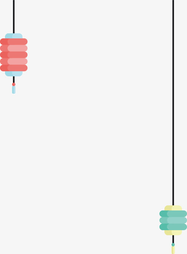 灯笼装饰边框免抠