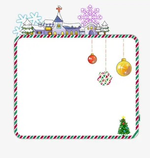 卡通圣诞节产品边框免抠