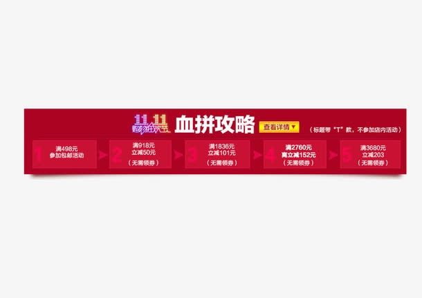 优惠券促销攻略免抠