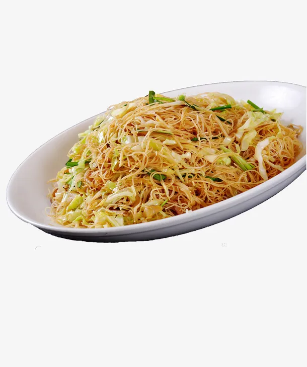实拍美味炒米粉免抠