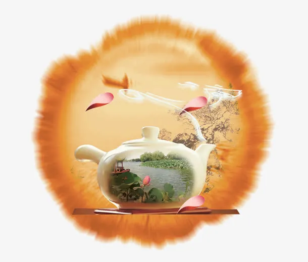茶壶中国风免抠