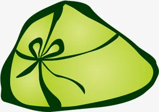 绿色清新粽子卡通免抠