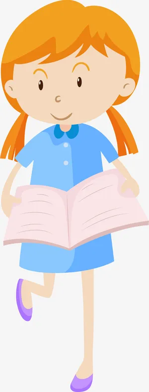 开学季拿着书本的女孩免抠