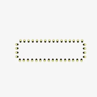 霓虹灯发光边框免抠