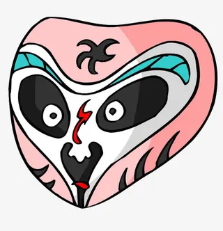 美猴王卡通脸谱免抠