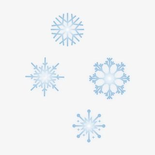 矢量图圣诞节雪花免抠