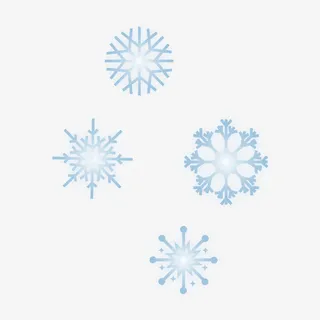 矢量图圣诞节雪花免抠