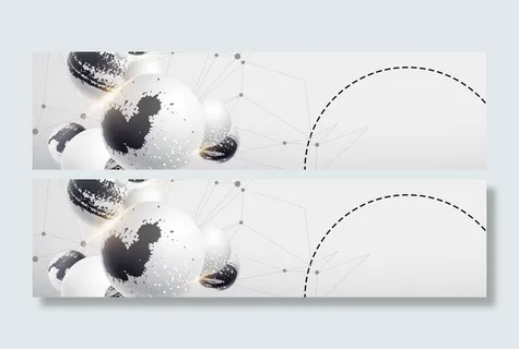 3D亮光科技球banner高清