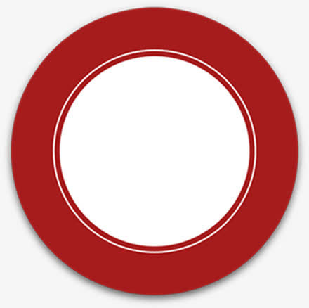 扁平风格创意合成红色形状圆圈免抠