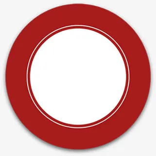 扁平风格创意合成红色形状圆圈免抠