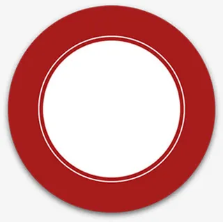 扁平风格创意合成红色形状圆圈免抠