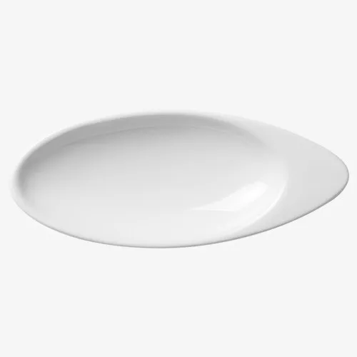 白色简约装饰餐具盘子设计图免抠