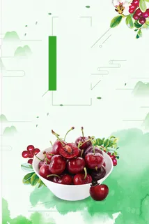 日系小清新美食海报背景素材高清