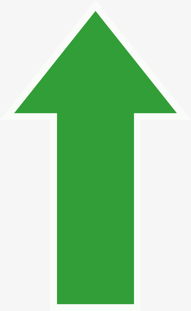 绿色箭头图标透明免抠