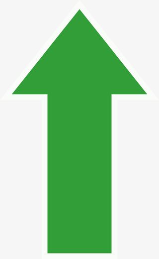 绿色箭头图标透明免抠