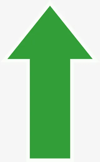 绿色箭头图标透明免抠