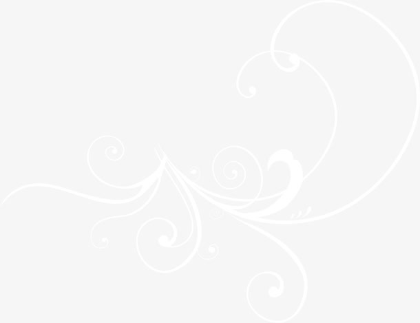 白色线条植物免抠背景底纹元素