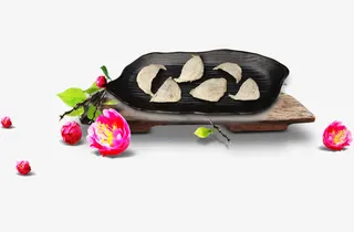 粉色花朵树枝创意免抠