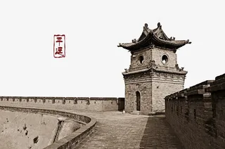 旅游景点山西平遥古城免抠