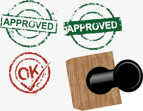 approved ok 印章免抠
