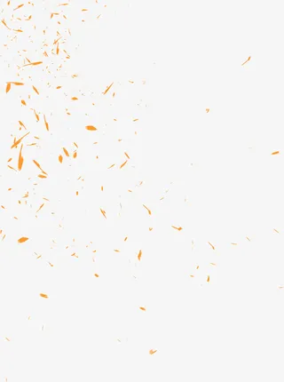 黄色碎片漂浮素材免抠