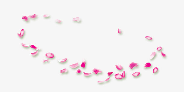 粉色细碎圆形花瓣免抠