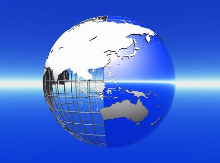 蓝色科技地球高清免抠