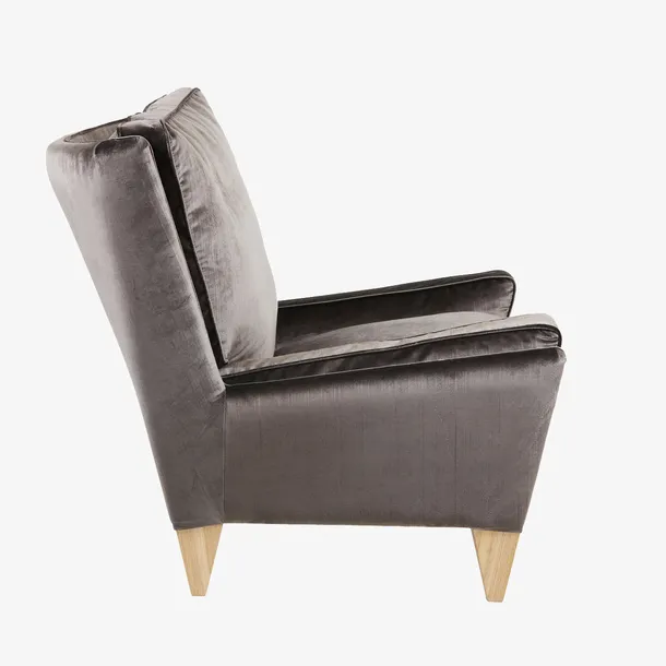 灰色沙发的侧面实物免抠