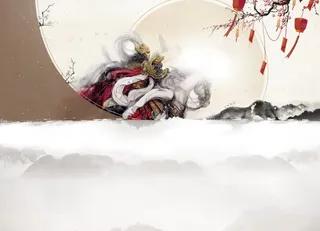 西楚霸王宣传海报免抠