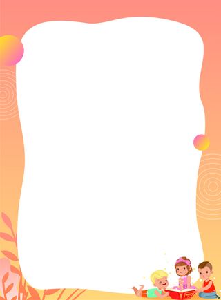 卡通边框 少儿阅读高清