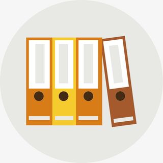 档案档案盒的标签免抠