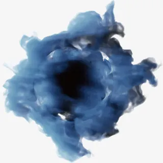墨蓝色烟雾效果免抠