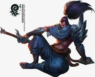 手绘英雄联盟lol剑豪免抠