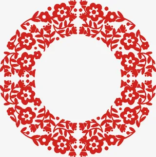 花纹圆环免抠