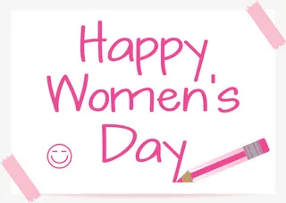 妇女节艺术字素材免抠