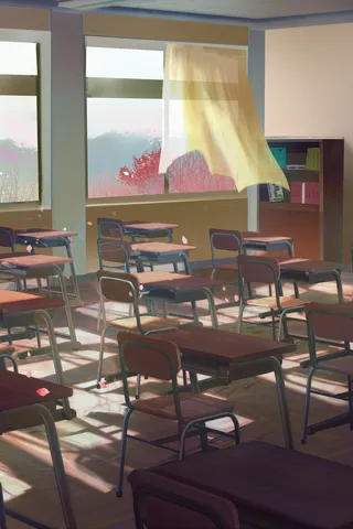 插画风格开学季海报高清