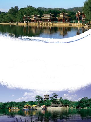 承德旅游海报背景模板高清