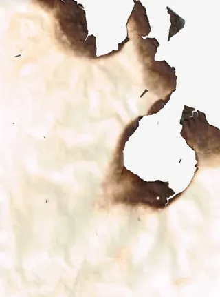 燃烧后的纸免抠