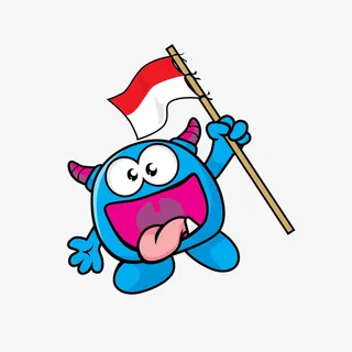 万圣节拿着旗子免抠