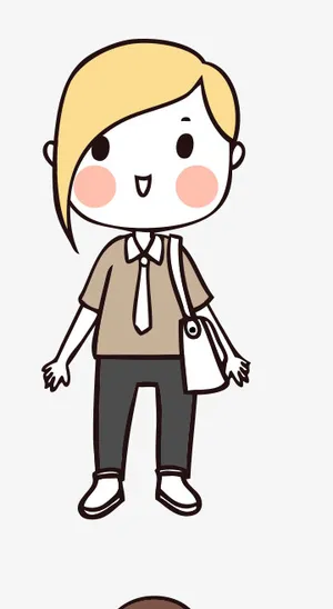 人物手绘插画可爱素材56免抠