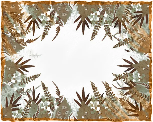 复古植物花纹免抠