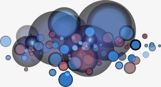 紫色清新光晕光芒免抠