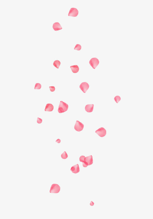 粉色桃花花瓣免抠